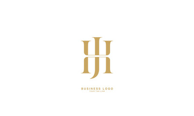 HJ, JH, H, J, Abstract Letters Logo Monogram
