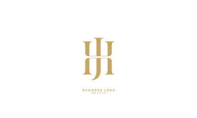 HJ, JH, H, J, Abstract Letters Logo Monogram