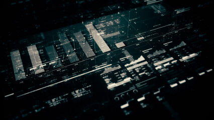 Business presentations with this stock market trading info graphic. Vibrant animated graphs and...