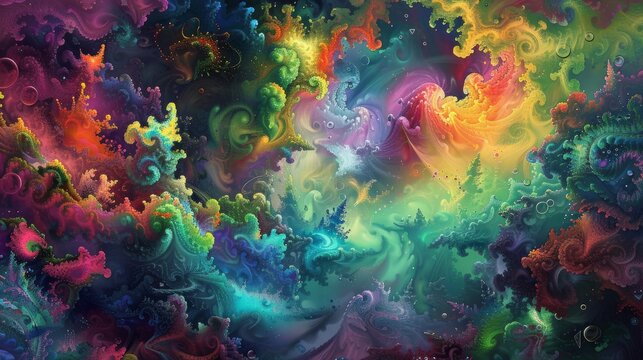Mesmerizing abstract colorful wallpaper