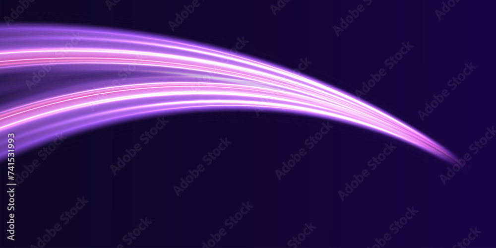 Poster neon stripes in the form of drill, turns and swirl. illustration of high speed concept. image of spe