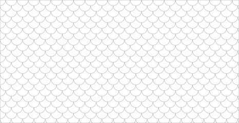 Scale seamless pattern. Fish background. Repeated pattern skin fishs. Repeating scaled dragon or scallop texture. Squama shape printsnake. Repeat fishscale lattice. Design prints. Vector illustration 