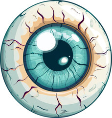 Eye isolated on transparent background. PNG