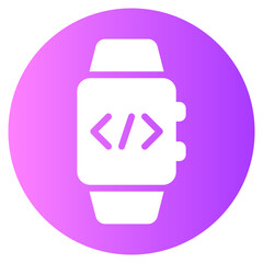 Fototapeta premium smartwatch gradient icon