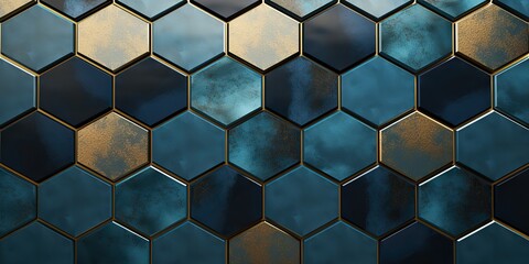 Abstract geometric hexagon decoration texture pattern surface bacgkround template