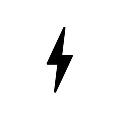 Lightning icon isolated on white background. Bolt icon vector. Energy and thunder electric icon