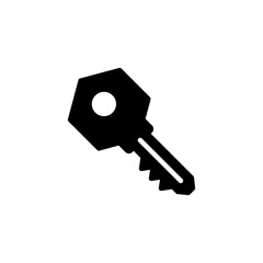 Key icon isolated on white background. Key vector icon. Key symbol. security