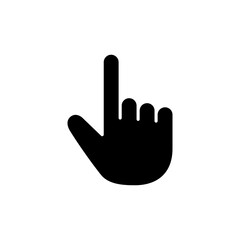Hand click icon isolated on white background. pointer icon vector. hand cursor icon vector