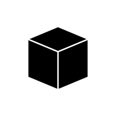 Box icon isolated on white background. Cardboard box, packaging open. Box vector icon