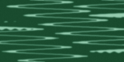 Abstract drawing in green tones. Textured grainy background.