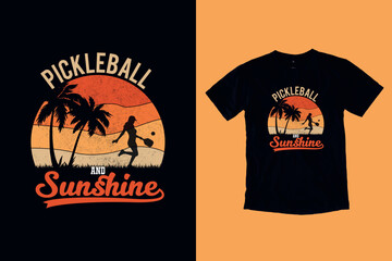 Peakball and Sunshine Lover Retro Vintage T-Shirt Design