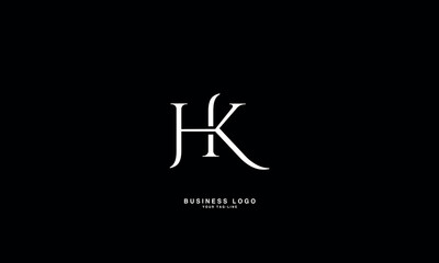 HK, KH, H, K, Abstract Letters Logo Monogram