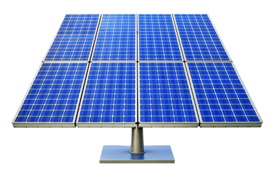 A 3D-rendered solar panel design