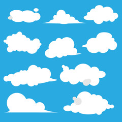 Naklejka premium Elements of clouds in the sky