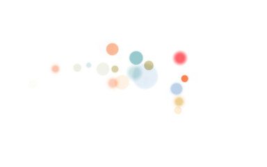 Background of blurred and clear multicolored transparent circles. Bokeh effect.