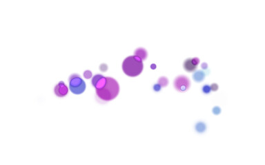 Background of blurred and clear multicolored transparent circles. Bokeh effect.