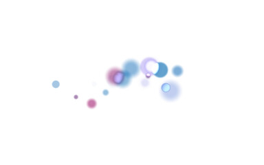 Background of blurred and clear multicolored transparent circles. Bokeh effect.