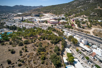 Aerial view of the city