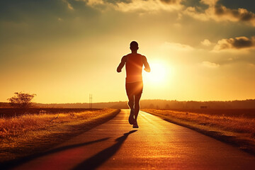 Runner and athlete, running, sport and sporty. Fitness and athletics, run, marathon run, sprinting and jogging