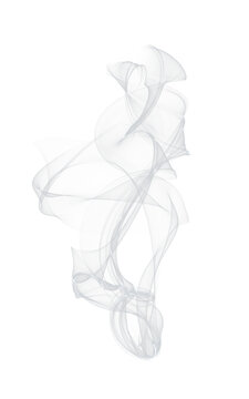 Clear smoke or vapor flowing upward.