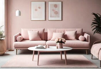 Fototapeta na wymiar pink sofa
