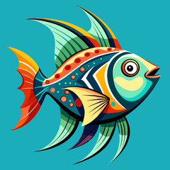 Fish animal sea pet vector illustration cartoon pretty cute perfect beautiful amazing
