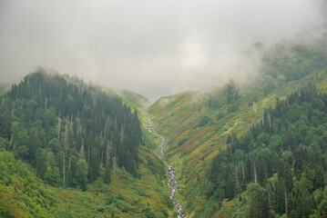 Various images from the Black Sea plateaus mountain peaks plateau houses clouds streams waterfalls...
