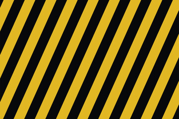 black and yellow seamless striped background. Safety, danger or caution concept