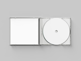Blank CD jewel case mockup