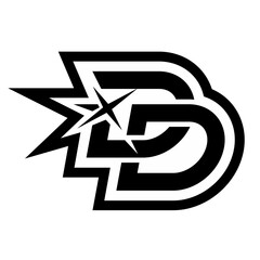 Initial DD logo design template vector illustration