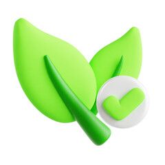 Nature Preservation 3D Icon Illustration for Earth Day