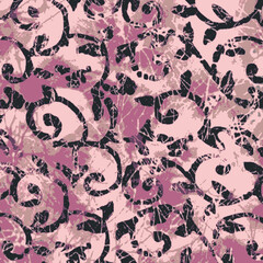 Abstract , block print Pattern, batik print Pattern, Background digital printing textile pattern

