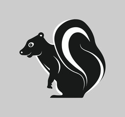 Vector squirrel logo vector icon design illustration