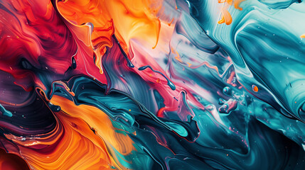 A captivating snapshot capturing the essence of an abstract background, featuring fluid lines, intricate details, and bold splashes of color, creating a visually dynamic and modern aesthetic.