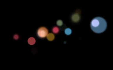 Background of blurred and clear multicolored transparent circles. Bokeh effect.