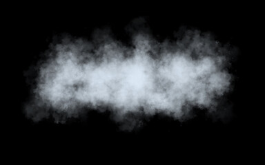 A white fluffy cloud. A thick fog. An accumulation of vapor or smoke