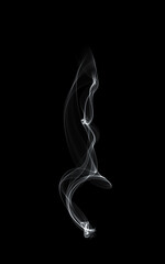 Clear smoke or vapor flowing upward.