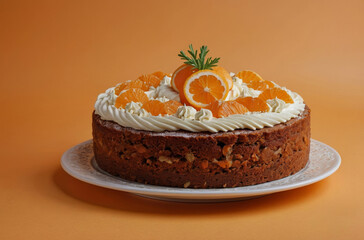 Obraz na płótnie Canvas carrot cake background