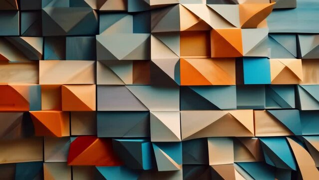 Diverse Colorful Block Wall
