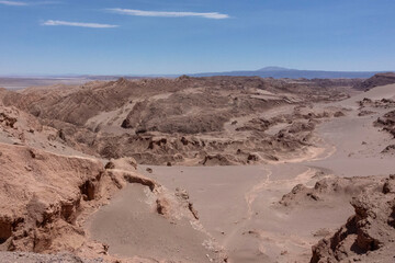 Valle de la Luna, Valley of the Moon, San Pedro de Atacama, Chile. Said to replicate the surface of the moon and used for astronaut training. 