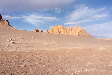 Valle de la Luna, Valley of the Moon, San Pedro de Atacama, Chile. Said to replicate the surface of the moon and used for astronaut training. 