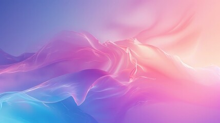 Abstract wave graphic design pastel color gradient