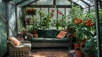 A comfortable dream greenhouse.