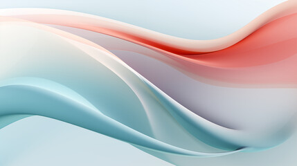 Abstract soft pastel waves on elegant gradient background.