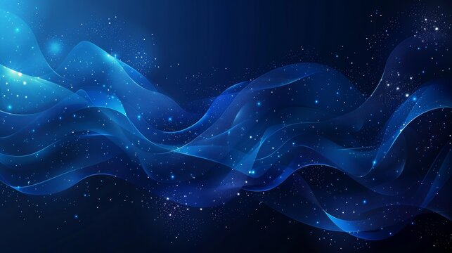 blue abstract curve lines background for presentation design