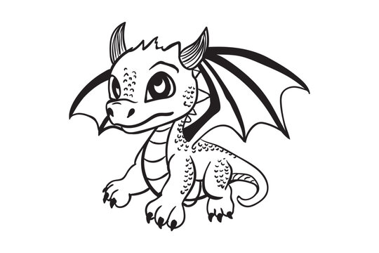 Cute dragon, Kids dragon, Cute mythical animal, Cartoon Dragon, Kids Dragon, Dragon Clipart, Dragon, Dragon Vector, Fantasy creature, Children's dragon illustration, Whimsical dragon, Adorable dragon 