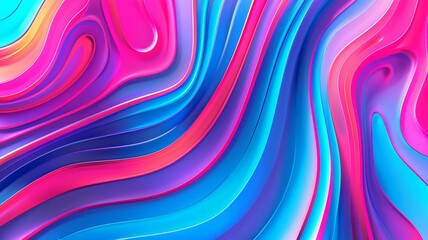 Obraz premium Abstract Colorful Wavy Background with Vibrant Pink and Blue Hues for Creative Design