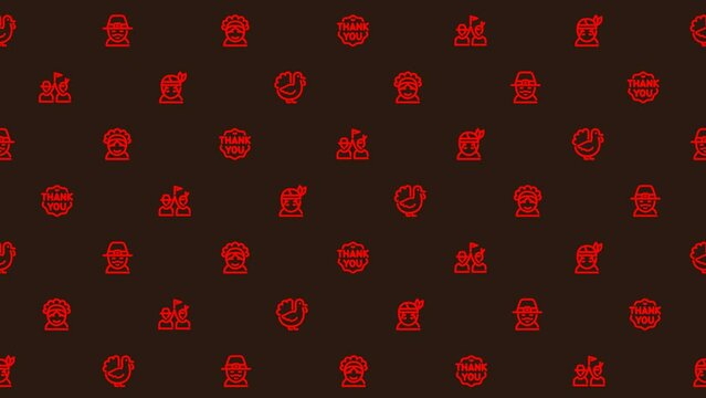 Gratitude in Red : A Festive Thanksgiving Pattern