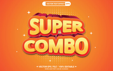 Super combo trendy double layer editable 3d selling text style effect