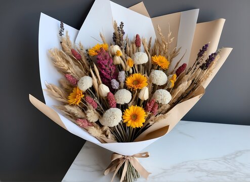 Candice Dried Flower Bouquet from Generative AI